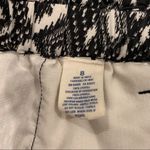 American Eagle  Geometric Paperbag Shorts; Black And White Photo 3