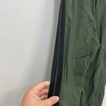 Zadig & Voltaire Zadig‎ & Voltair Womens Pants 4 Green Pull On Trouser Pin Stripe Side Wide Leg Photo 2