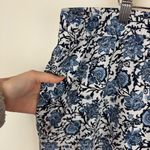 Talbots  Woman Floral Print Pants Sz 18W Wide Leg Elastic Waist Pull On Coastal‎ Photo 2