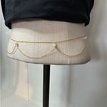 Waist jewelry with pearls gold plated fits small to large fit NWT Photo 1