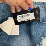 NWT Pretty Little Thing Plus Size 2X Mid Wash Extreme Ripped Mom Denim Shorts Blue Photo 4