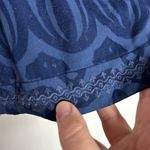 Vineyard Vines Deep bay burnout pull on shorts navy boho print embroidery sz M Photo 5