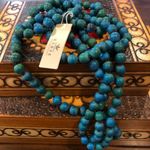 Barse Brand BARSE Genuine Azurite Magnesite Beaded Matte Necklace NWT 60” Photo 6
