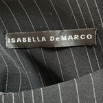 Isabella Demarco Black Pinstripe Pencil Skirt NWT Size 4 Black Striped Skirt Photo 4