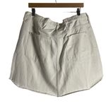 Madewell  Rigid Denim A-Line Off White Dolphin Hem Mini Skirt Size 33 Photo 7
