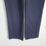 St. John  Sport Navy Blue Cotton Stretch Straight-Leg Pants Photo 1