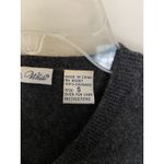 Deane & White Charcoal Gray Grey Vneck 100% Cashmere Jumper Sweater Womens Small Photo 4