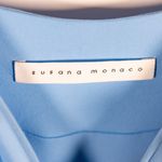 Susana Monaco Tie Tank Jersey Stretch Knit Mini Romper Freshwater Blue XS Photo 1