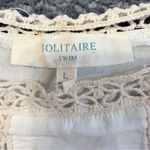 Solitaire Swim  Swim Cold Shoulder Lightweight Cover-Up Size Large Photo 2