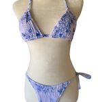 Volafa Blue and White Floral Bikini Set Size Midium Size M Photo 2