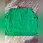 Blair VTG  NOEL Festive Green Christmas Sweater Stocking Red Collar Size XL Photo 5