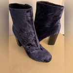 Rebecca Minkoff Deep Blue Velvet Heeled Boots size 8.5 Photo 1