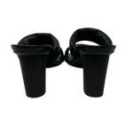 Vionic ‎ Emaline Slide Heeled Sandals Double Strap Leather Black Size US 9 Photo 11