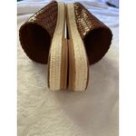 St. Agni Women's Tuscan Woven Espadrille Slide Sandals Leather Brown EU 40 EUC Size 9 Photo 8