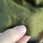 Quince Women's Dark Green Cropped Wide Leg Pull On Pants 100% Linen Size XL Photo 4