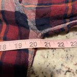 Rails  Women Plaid Flannel Shirt Button Down Long Sleeve Maroon Navy Cream Large Photo 6