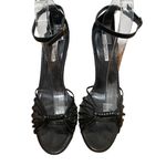 Via Spiga Sanny Strappy Ankle Strap High Heel Sandals Black Leather Women 10 Photo 3