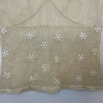 Only Hearts  by Helena Stuart Y2K Cream Floral Lace Sheer Top Size‎ S Photo 4