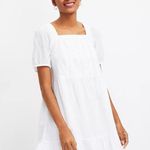 Loft Lacy Square Neck Flounce Dress Sz M Photo 4