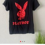 Playboy   Tee in Black with Red Logo Photo 1