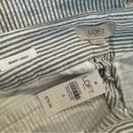 Loft NWT Ann Taylor  Seersucker Cotton Lightweight Pinstripe Dress Pants Size 4 Photo 4