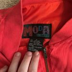Moda  by BB Dakota Red 80’s Windbreaker Medium Women’s Shoulder Pads Vintage Photo 1