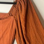 Urban Outfitters NWT Claudia Rust Puff Sleeve Top- NWT Photo 5