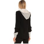 Cinq à Sept Cinq A Sept Hooded Khloe Blazer Jacket Black/Heather Gray Photo 1