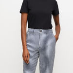 Hollister Black and White Striped Pants. Size-X-Small Photo 0