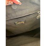 Sunny Hawaii NWT Hawaiian Abstract Floral Bamboo Handle Magnetic Close Tote Bag Black Photo 5