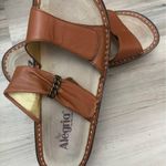 Alegria  by PG Lite NWOT Size 38Tan and brown leather sandals with a boho vibe Photo 5