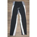 Athleta Crest Colorblock Tight Black White Gray Small Photo 1