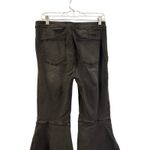 We The Free  Women's Bell Bottom Jeans Size 30 Black Denim‎ Flared Leg Photo 3