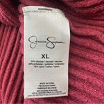 Jessica Simpson Ribbed Midi Dress Junior XL Bodycon Off Shoulder Stretch Red Photo 10