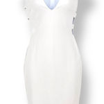 Nookie Turlington Bodycon Midi Dress Deep V-Neck Side Cutouts Size 8 AU 4 US Photo 0