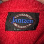 Jantzen  vintage L cherry red v-neck pullover sweater Photo 2