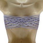 Victoria's Secret Victoria Secret Lavender Strapless Bikini Top Strappy Back Womens Large Photo 3