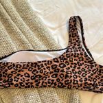 SheIn Leopard Print One Shoulder Bikini Top Photo 1