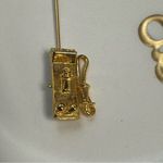 Vintage Gold Stick Pin of Antique Retro Phone Photo 2