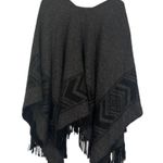 American Eagle  Outfitters Dark Gray Boho Fringe Trim Cardigan Women Sz OS Photo 1