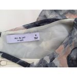 Ali & Jay VIP Only Charcoal Grey Floral Print Georgette Mini Halter Dress Small Photo 4