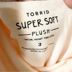 Torrid  Size 3X Off-Shoulder Super Soft Plush Sweatshirt Ombré Fleece Tunic Top Photo 2