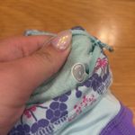 Lululemon Athletica Purple Leggings with Floral Trim Photo 4