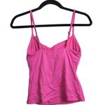 ANDIE NWT Longline Tank Top Rouge Pink Bikini Adjustable Ruched Scoop Neck Small Photo 1