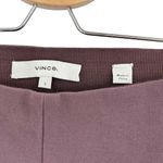 Vince Kick Pleat Crop Flare Leg Stretch Cotton Blend Pants Purple Size Small Photo 11