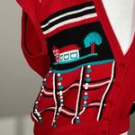 The Vintage Shop Vintage Cottagecore Plaid Knit Sweater Vest  Photo 1