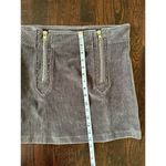 POL  Grey Corduroy Moto Style Studs Zippers Mini Size Large Photo 6