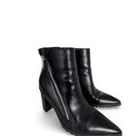 Charles by Charles David  Black Leather Heeled Boots zip sz 6 Photo 1