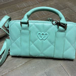 Betsey Johnson Mint Green Quilted Handbag Photo 0