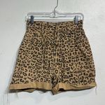 Free People Leopard Print High Rise Dogtown Shorts Sz 25 Photo 1